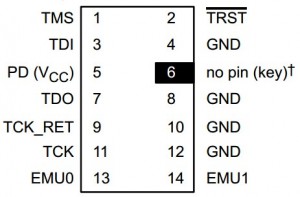 TI-14-PIN-JTAG-header